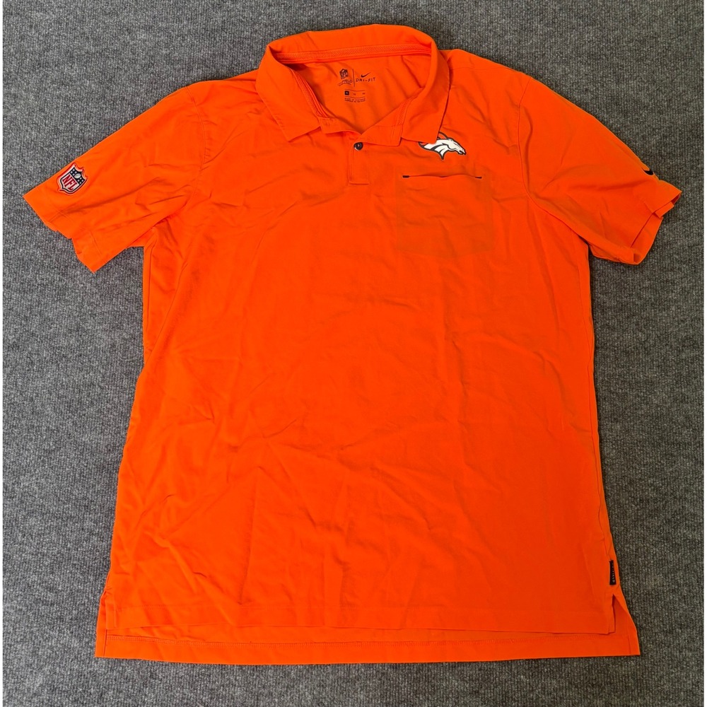 Nike NFL‎ On Field Apparel Dri Fit Orange XL Mens Football Jersey Shirt Broncos